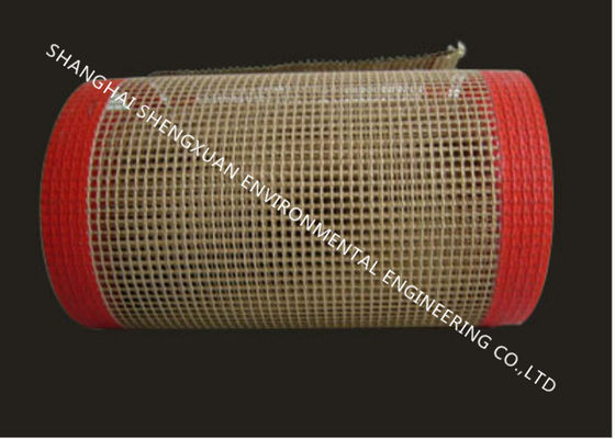 1x1 mm Teflon Konveyör Bant, Kurutma Endüstrisi için PTFE Kaplı Fiberglas Konveyör Bant