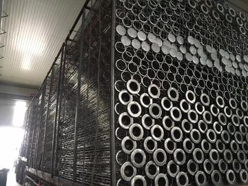 Toz Toplayıcı Elemanları Destekleyen Toz İçin Karbon Çelik Filtre Torbası Kafesi DN 3.5mm